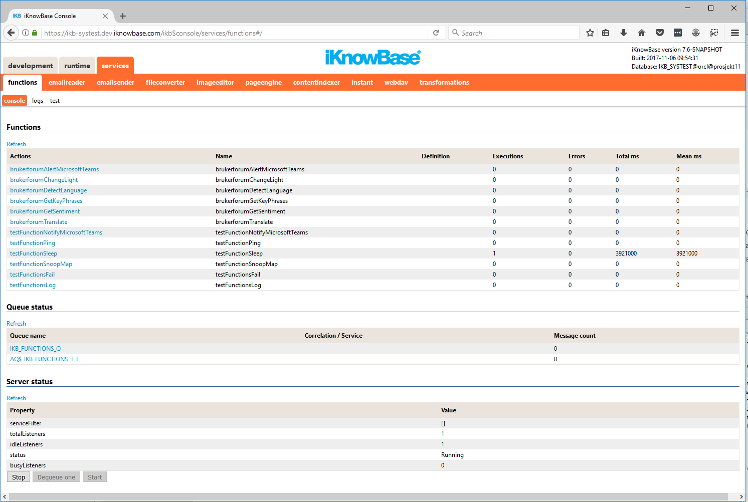 FunctionsConsoleOverview